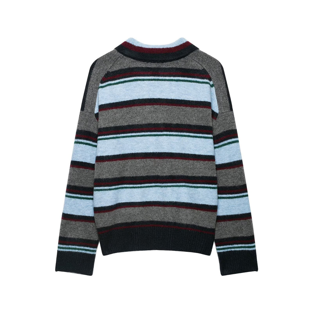 Women's Striped Polo Shirt