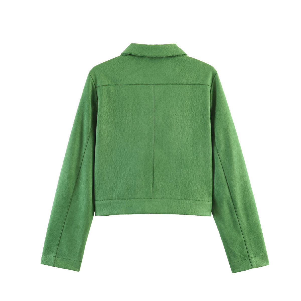 Veste en daim décorative à poche
