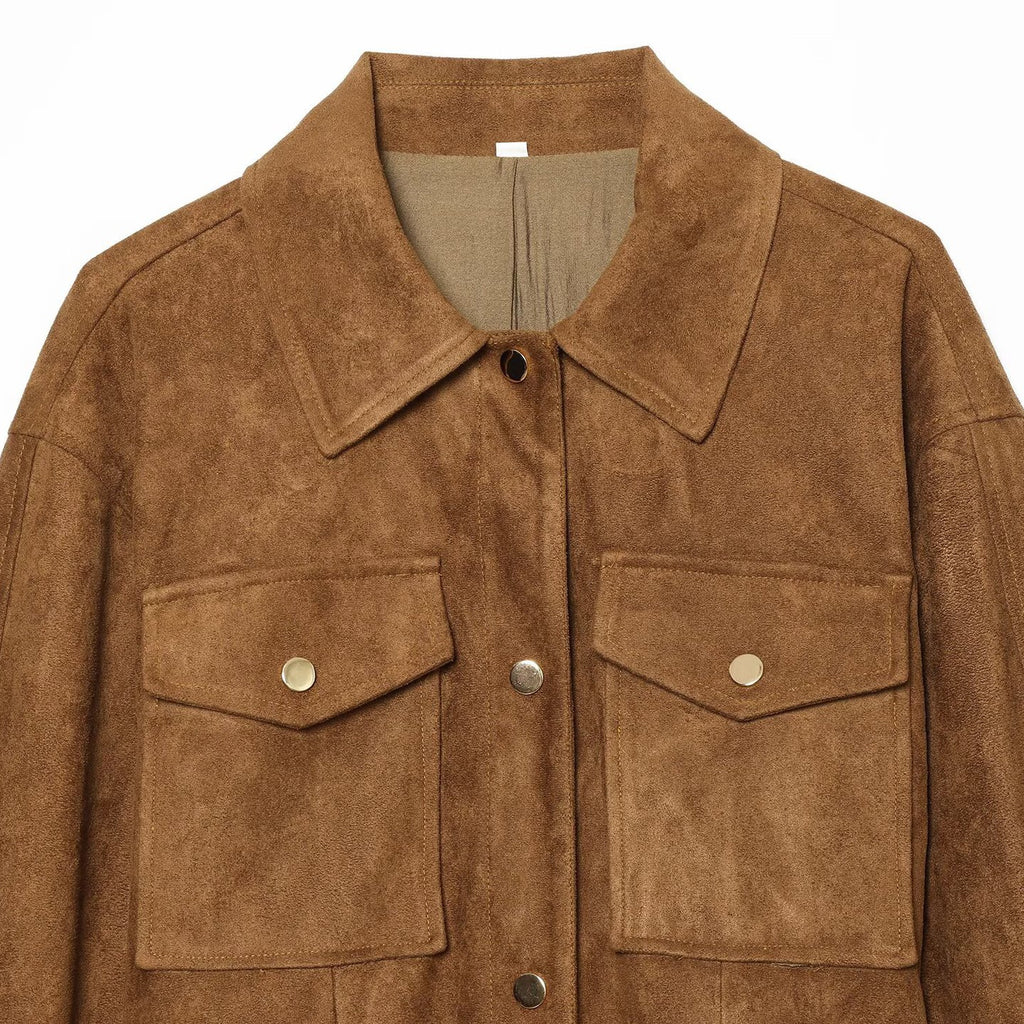 Collar slim fit long sleeved jacket