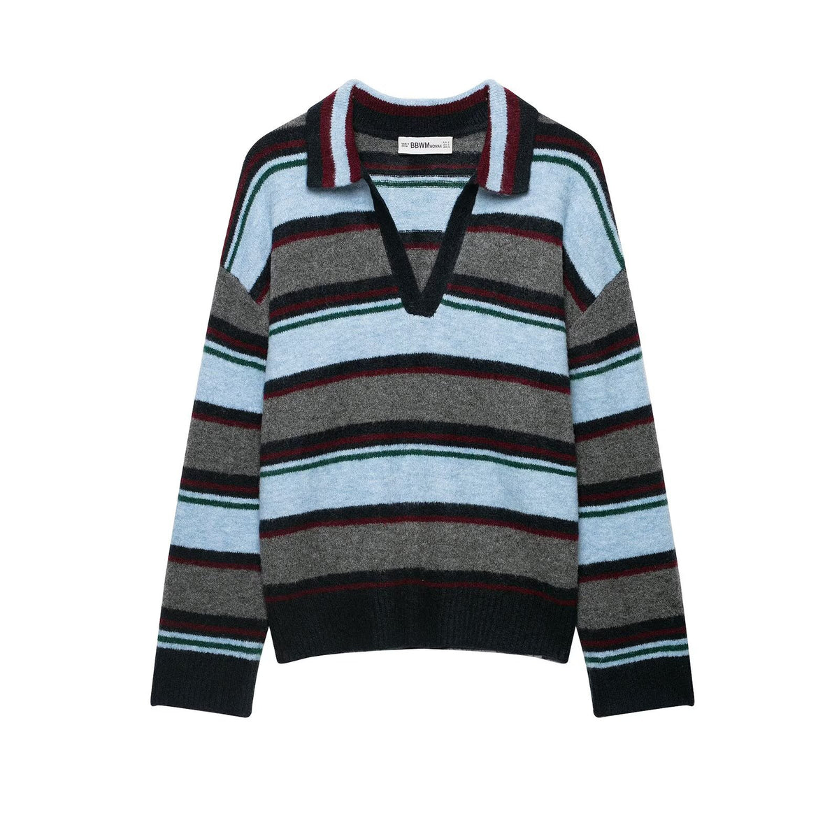 Women's Striped Polo Shirt