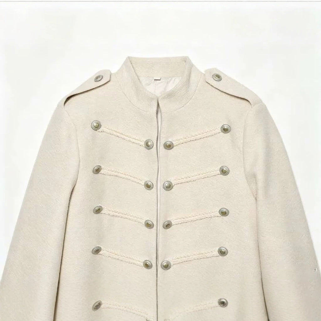 Décoration de boucle manteau Napoléon floral grossier pour femmes