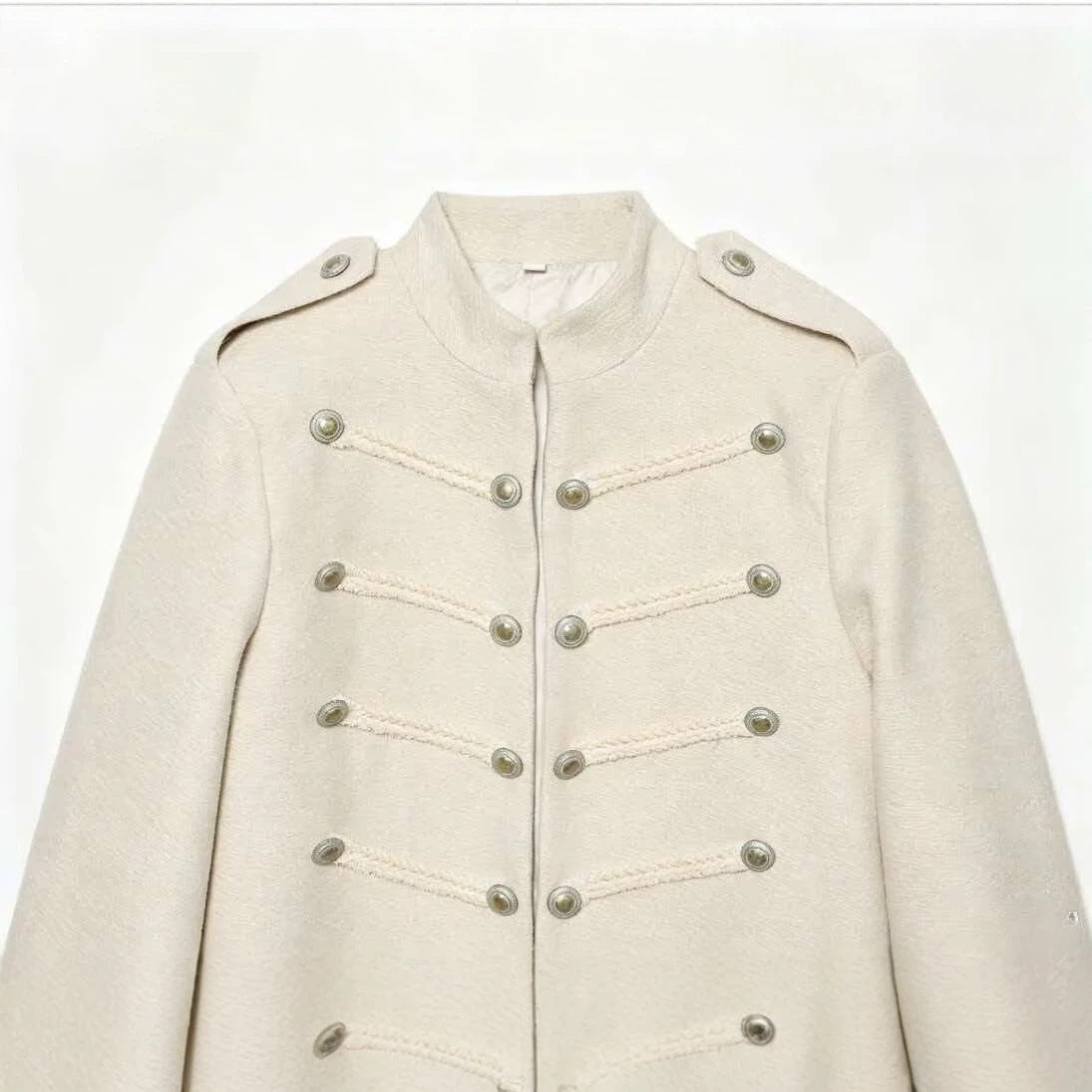 Décoration de boucle manteau Napoléon floral grossier pour femmes