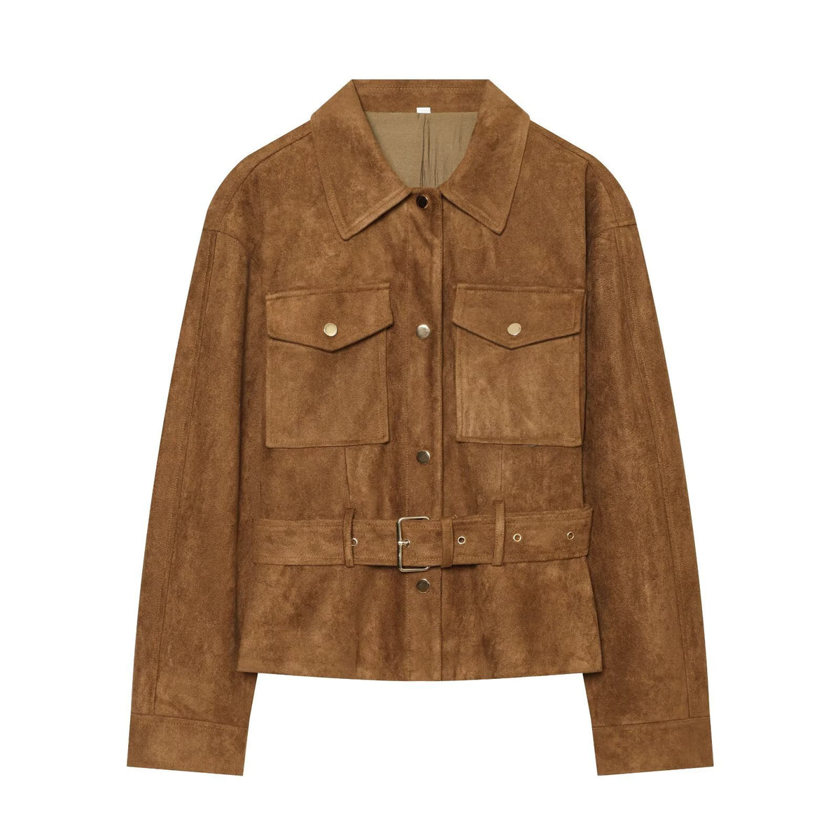 Collar slim fit long sleeved jacket
