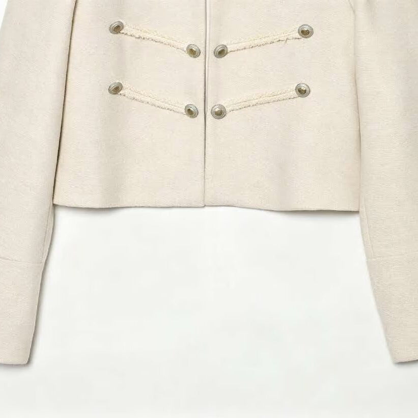 Décoration de boucle manteau Napoléon floral grossier pour femmes