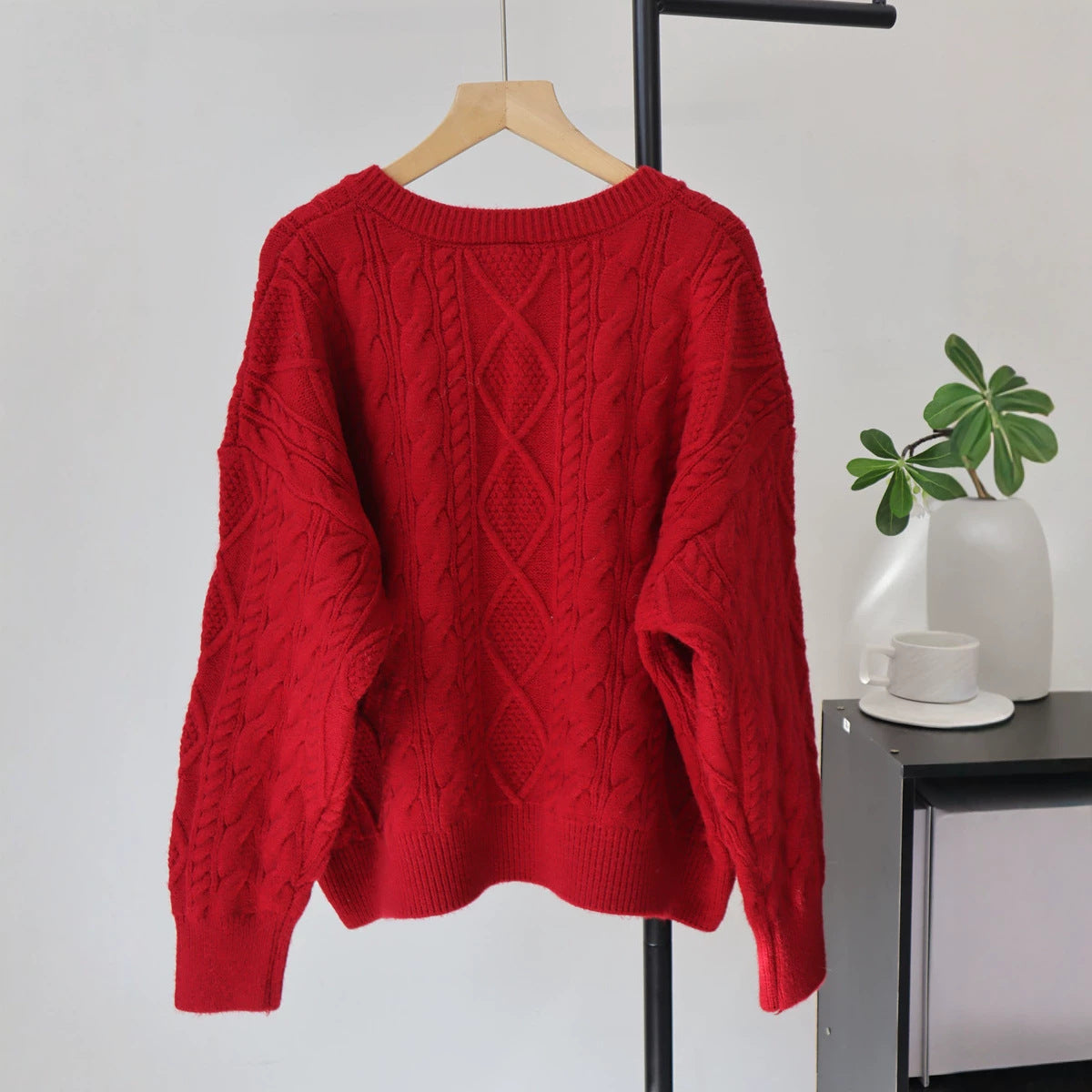 Pull ample à fleurs pour femmes