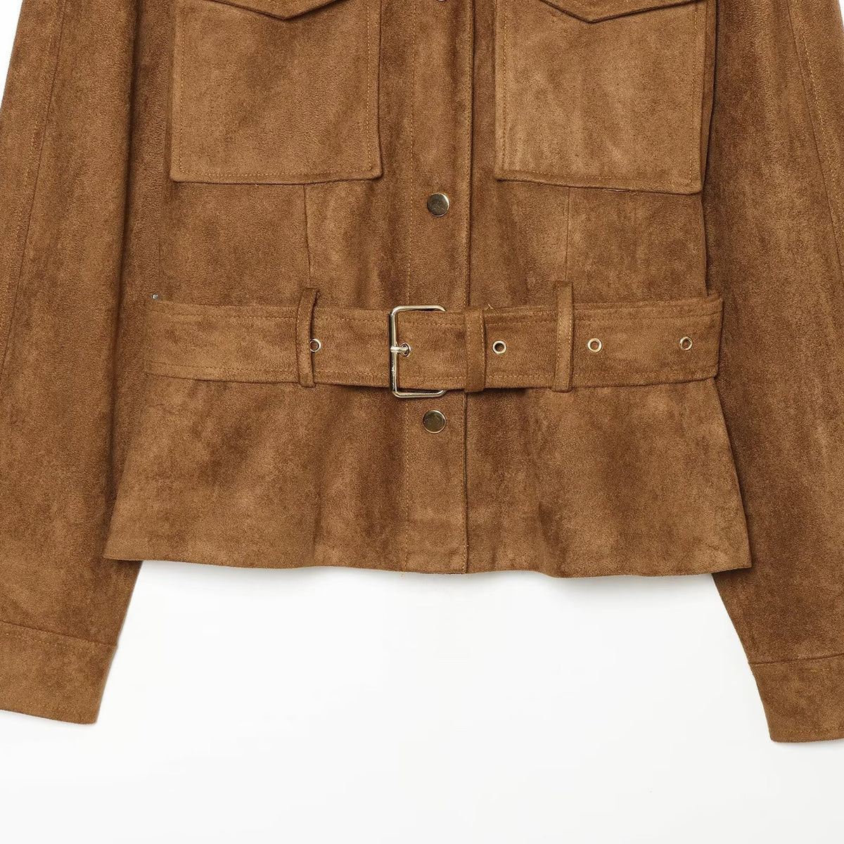 Collar slim fit long sleeved jacket