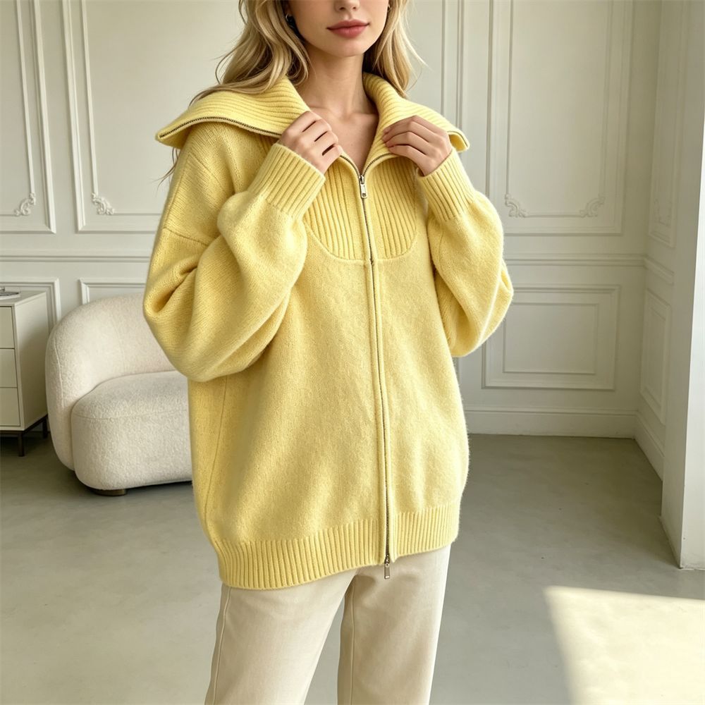 Pull à revers à double fermeture éclair
